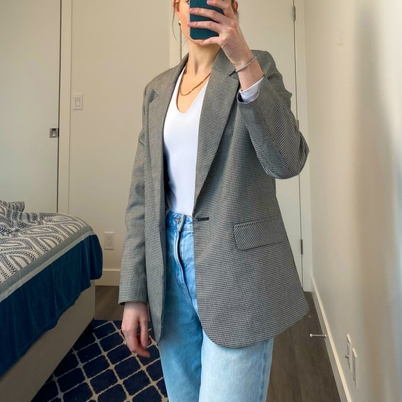 Twik Houndstooth Oversized Blazer - Small - Picture 1 of 5